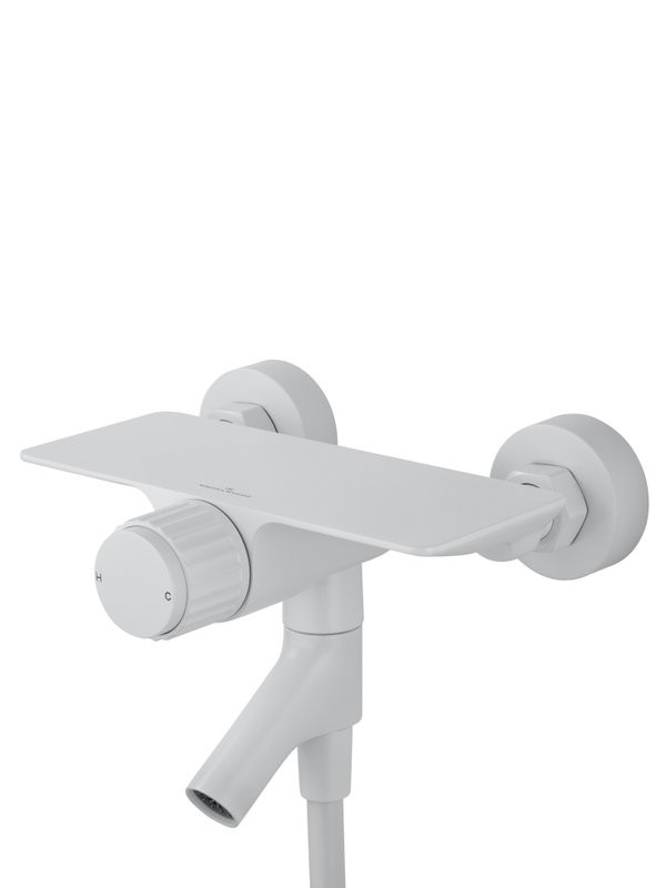 Смеситель для ванны с душем Wonzon & Woghand Click WW-FE05L221-MW матовый белый