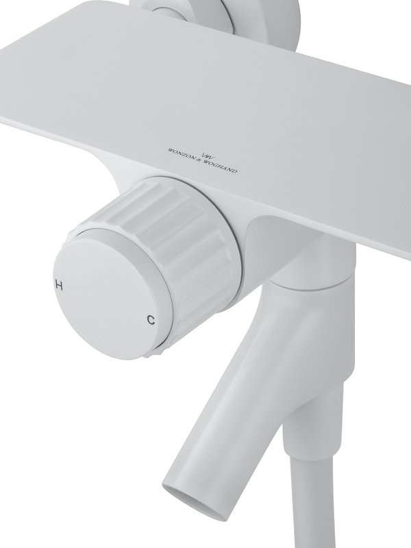 Смеситель для ванны с душем Wonzon & Woghand Click WW-FE05L221-MW матовый белый