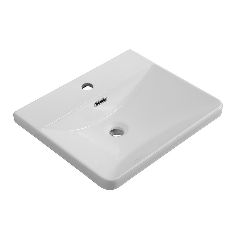 Тумба с раковиной BelBagno Due 50 ручки матовый темный никель, bianco lucido