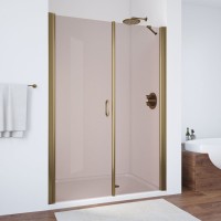 Душевая дверь в нишу Vegas Glass EP-F-2 145 05 05 L профиль бронза, стекло бронза