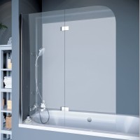 Шторка на ванну Koller Pool Waterfall Line 115х140, стекло прозрачное, L