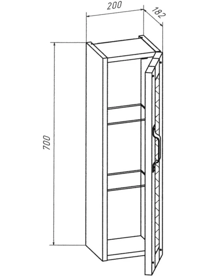 Шкаф Бриклаер Лофт 20