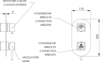 Встраиваемый смеситель для душа и ванны Remer X Style X93KB золото брашированное Встраиваемый смеситель для душа и ванны Remer X Style X93KB золото брашированное