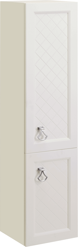 Шкаф пенал для ванной ASB-Woodline Верано 40 слоновая кость