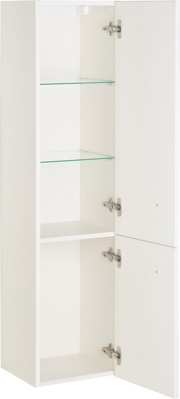 Шкаф пенал для ванной ASB-Woodline Верано 40 слоновая кость