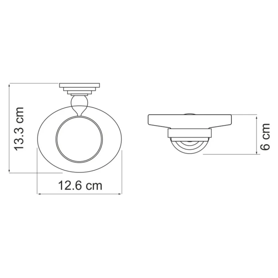 Набор Стакан Wasserkraft Ammer K-7026 + Мыльница K-7029