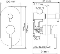 Душевой комплект Wasserkraft A14129