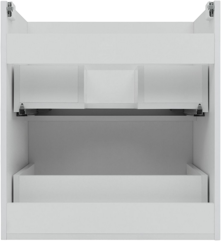 Тумба под раковину без столешницы Aquanet Арт 60 подвесная, белая матовая