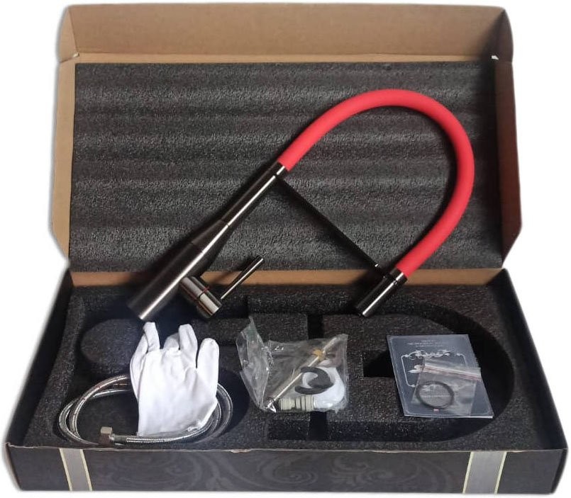 Смеситель для кухни Seaman Visconti SSL-7671-GL gun light, red