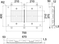 Верхний душ Remer 357SFR7040NC