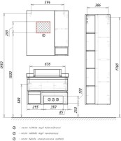 Зеркало Comforty Прага 75 дуб белый
