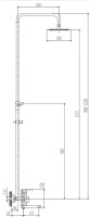 Душевая стойка Haiba HB806 сталь