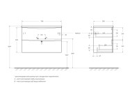 Тумба с раковиной BelBagno Marino-cer-mini 80 подвесная, rovere bianco