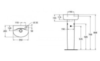 Раковина маленькая в туалет Ideal Standard Connect Arc E791501 35 см