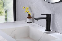 Смеситель для раковины Abber Weiss Insel AF8010B черный