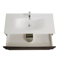 Мебель для ванной комнаты BelBagno Marino-cer-n 100 подвесная, rovere nature grigio