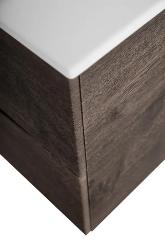 Мебель для ванной комнаты BelBagno Marino-cer-n 100 подвесная, rovere nature grigio