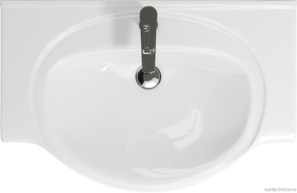 Мебель для ванной комнаты ValenHouse Эллина 80 белая, 2 дверцы, ручки бронза