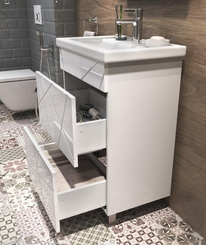 Мебель для ванной комнаты Vigo Geometry 50 белая