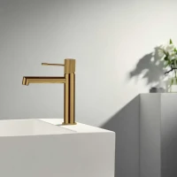 Смеситель для раковины Vincea Desire VBF-1D1BG брашированное золото Смеситель для раковины Vincea Desire VBF-1D1BG брашированное золото