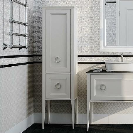 Шкаф пенал для ванной KERAMA MARAZZI Plaza Classic Neo 165 белый матовый