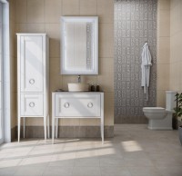 Шкаф пенал для ванной KERAMA MARAZZI Plaza Classic Neo 165 белый матовый