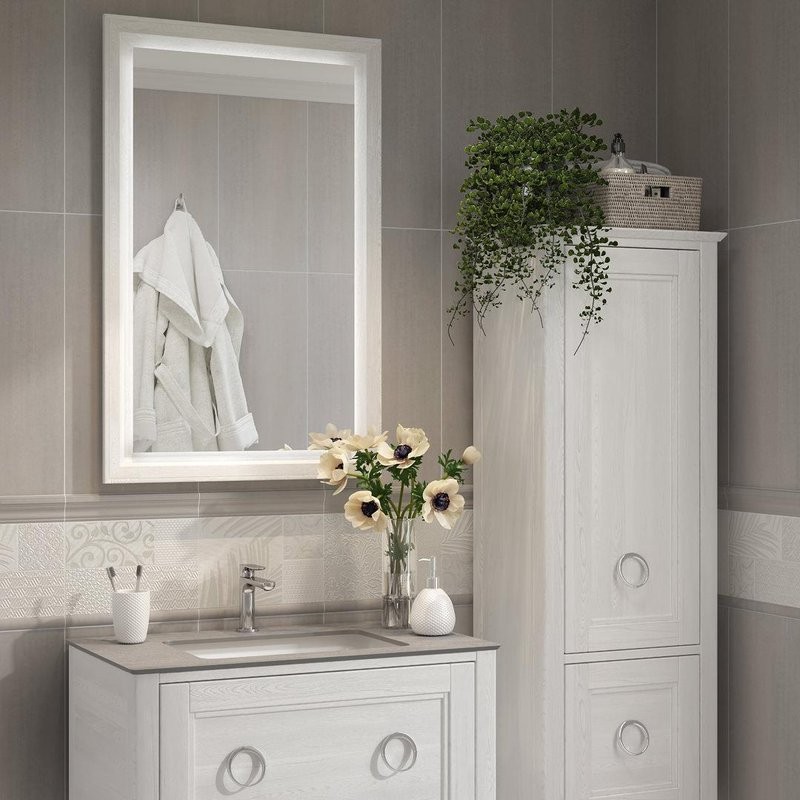 Шкаф пенал для ванной KERAMA MARAZZI Plaza Classic Neo 165 белый матовый