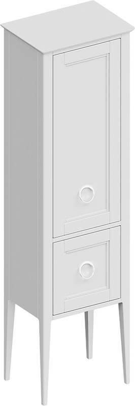 Шкаф пенал для ванной KERAMA MARAZZI Plaza Classic Neo 165 белый матовый