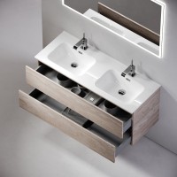 Тумба с раковиной Sancos Urban 120 см двойная, дуб галифакс натуральный