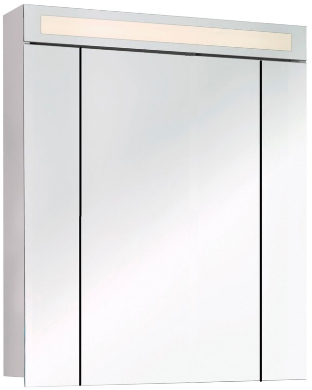 Зеркало-шкаф Dreja Uni 80 белый, с подсветкой