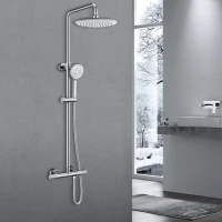 Душевая стойка Vincea Desire VSFS-1D0TCH с термостатом, хром
