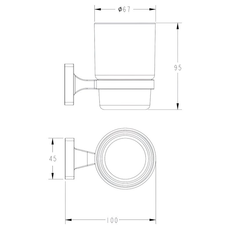 Набор Мыльница Fashun A26 A2602-1 + Стакан A2606 + Полотенцедержатель A2614