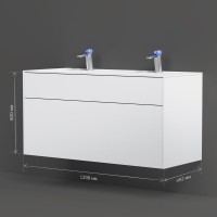 Тумба под раковину без столешницы AM.PM Inspire V2.0 120 белый матовый