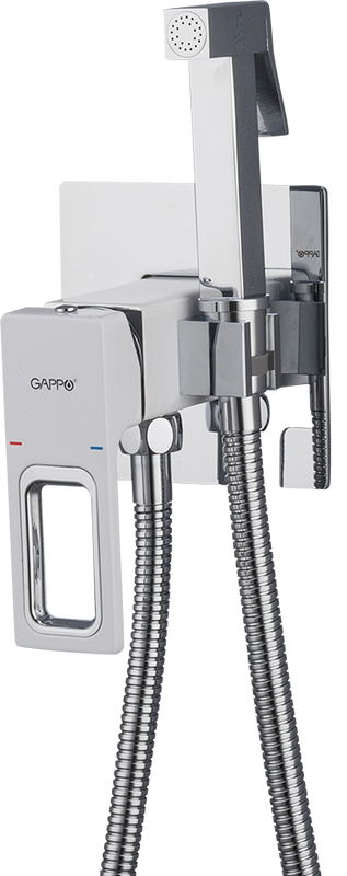 Гигиенический душ Gappo G17-8 G7217-8 С ВНУТРЕННЕЙ ЧАСТЬЮ, белый, хром