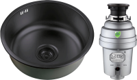 Комплект Мойка Zorg Inox PVD + Измельчитель Inox D