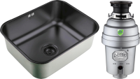 Комплект Мойка Zorg Inox PVD + Измельчитель Inox D