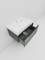 Тумба под раковину La Fenice SIMPLA Grigio серо-зелёная 80 см