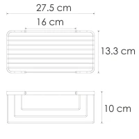 Полка Wasserkraft Elbe 7400 K-711GUN METAL оружейная сталь