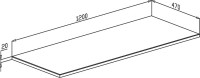Мебель для ванной комнаты ASB-Woodline Оливия 120 столешница