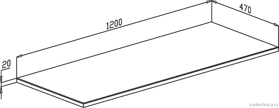 Мебель для ванной комнаты ASB-Woodline Оливия 120 столешница