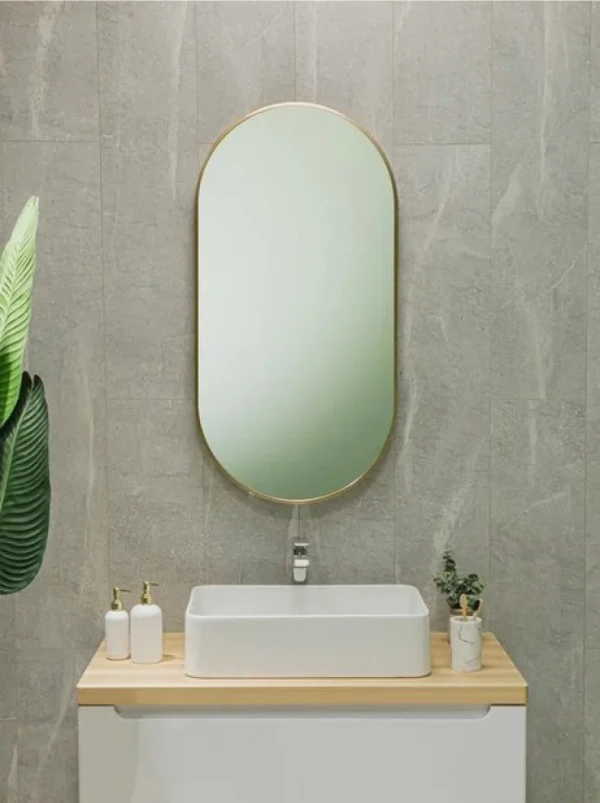 Зеркало Dreja Glow 50x100 золото