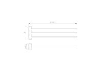 Держатель для полотенец Wonzon & Woghand Lotte WW-8341-BG брашированное золото Держатель для полотенец Wonzon & Woghand Lotte WW-8341-BG брашированное золото