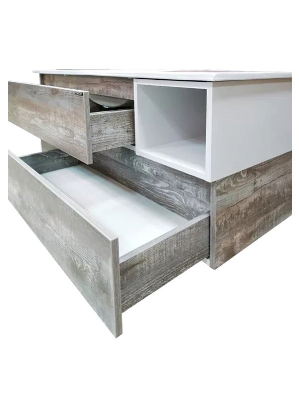 Мебель для ванной комнаты Comforty Турин 120М подвесная, бежевый дуб