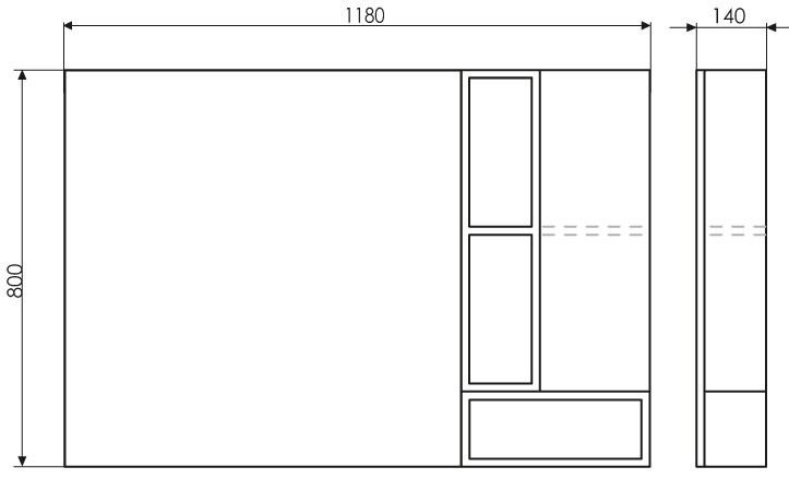 Мебель для ванной комнаты Comforty Турин 120М подвесная, бежевый дуб