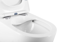 Комплект Унитаз подвесной Art&Max Bolzano AM001CHR/SC с микролифтом, белый + Крепления Geberit Duofix 111.815.00.1 к стене + Звукоизоляция + Инсталляция UP 320 111.300.00.5 + Кнопка Sigma 01 115.770.21.5 хром