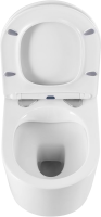 Комплект Унитаз подвесной Art&Max Bolzano AM001CHR/SC с микролифтом, белый + Крепления Geberit Duofix 111.815.00.1 к стене + Звукоизоляция + Инсталляция UP 320 111.300.00.5 + Кнопка Sigma 01 115.770.21.5 хром