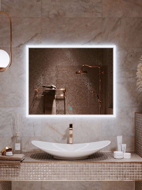 Зеркало Alavann Emma 90x80 с подсветкой