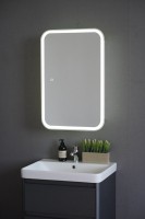 Зеркало-шкаф Alavann Cosmetic Light 60x80 с приближением, с подсветкой, глянцевый белый