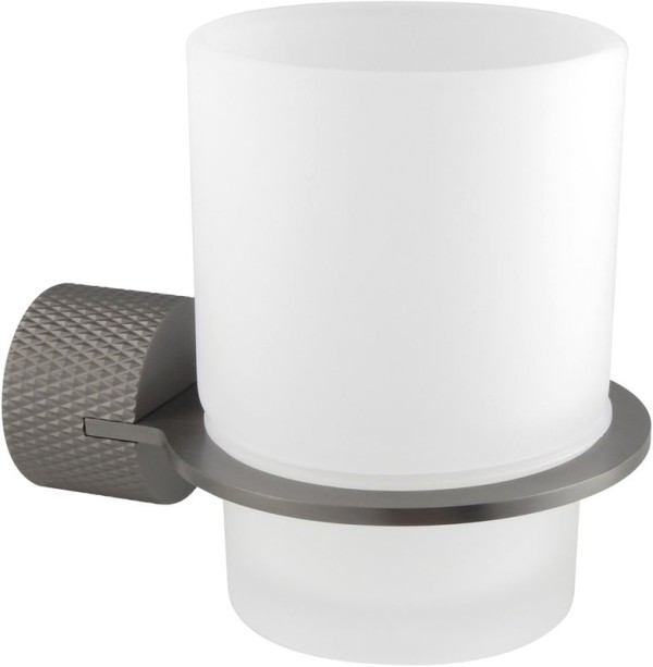 Стакан для ванной Allen Brau Priority 6.31C02-MG настенный, серый, стеклянный