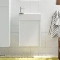 Тумба с раковиной Art&Max Family R, 40, подвесная, Bianco Lucido